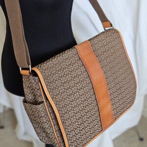 Coach Signature Hudson Commuter Messenger Bag - GUC Tan/Brown